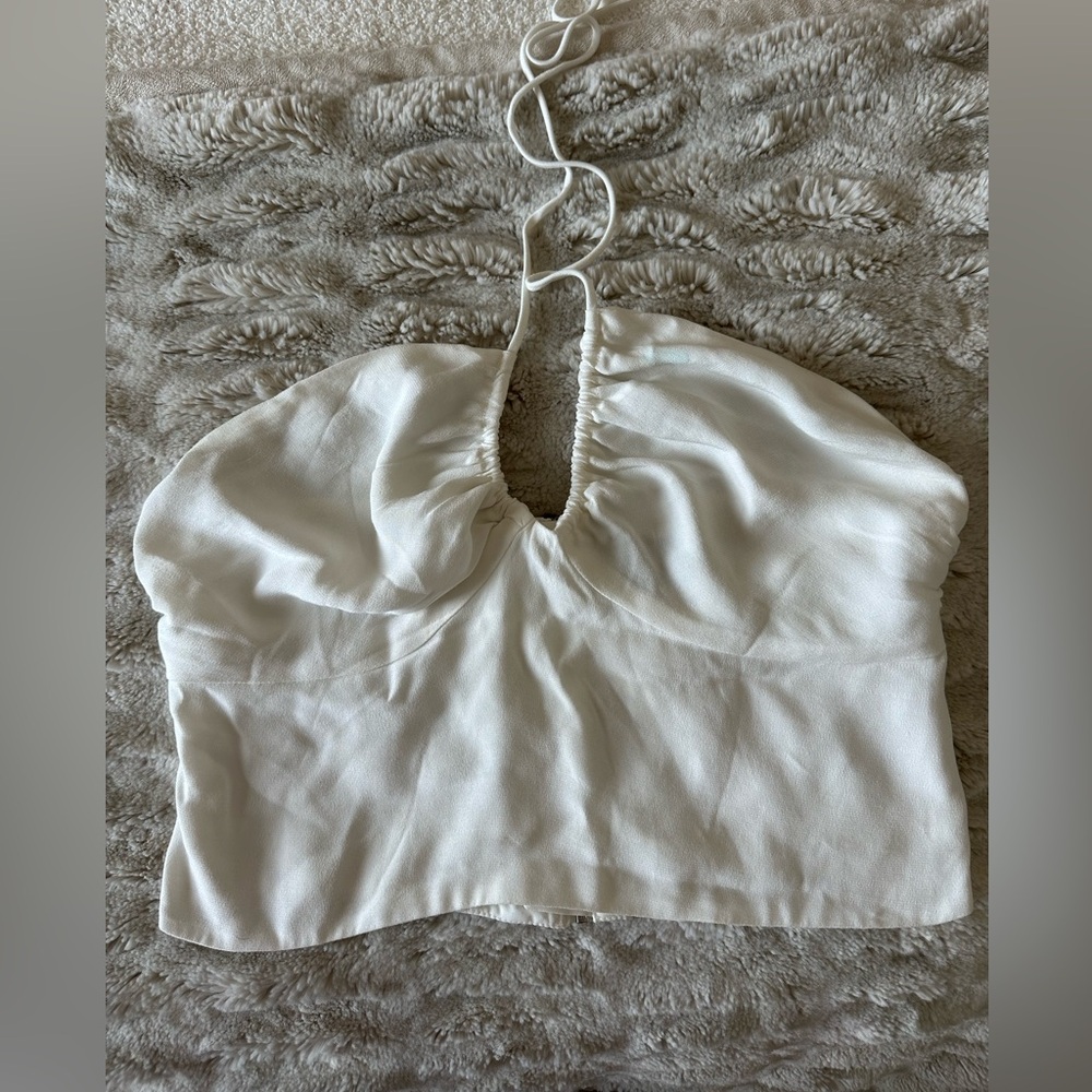 Bardot white tank